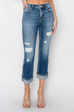 Curvy Mid-Rise Straight Leg Jean