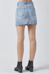 Risen Mid-Rise Distressed Mini Skirt