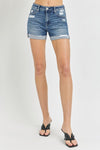 Mid-Rise Cuffed Shorts