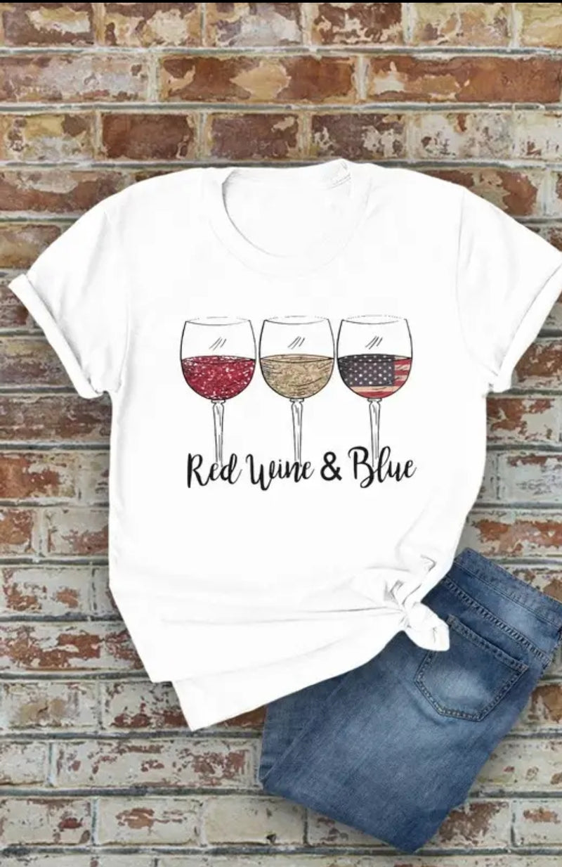 Red Wine & Blue Tee
