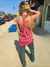 Mineral Wash Twist Back Tank