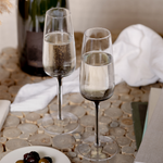 Hotel Collection Smoke Stem Champagne Glasses