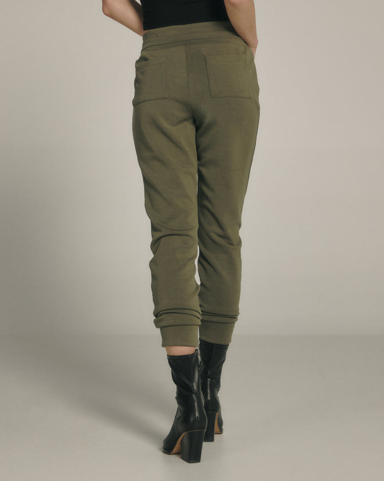 7 Diamonds Ladies REV Slim Fit Jogger - Olive