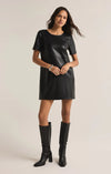 Z Supply London Faux Leather Mini Dress