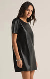 Z Supply London Faux Leather Mini Dress