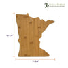 Minnesota Bamboo Serving Cutting Board