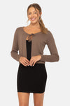 Ballet Tie-Front Sweater