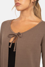 Ballet Tie-Front Sweater