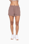 High Waist Cuffed Shorts