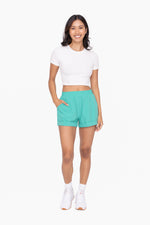 High Waist Cuffed Shorts