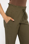 Cuffed Essential Highwaist Jogger - Green