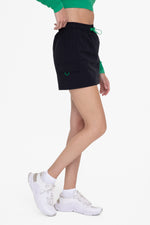 Double Bungee Utility Mini Skort - Black