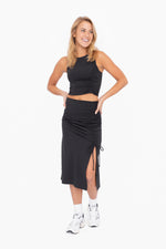 Cinched Midi Skirt