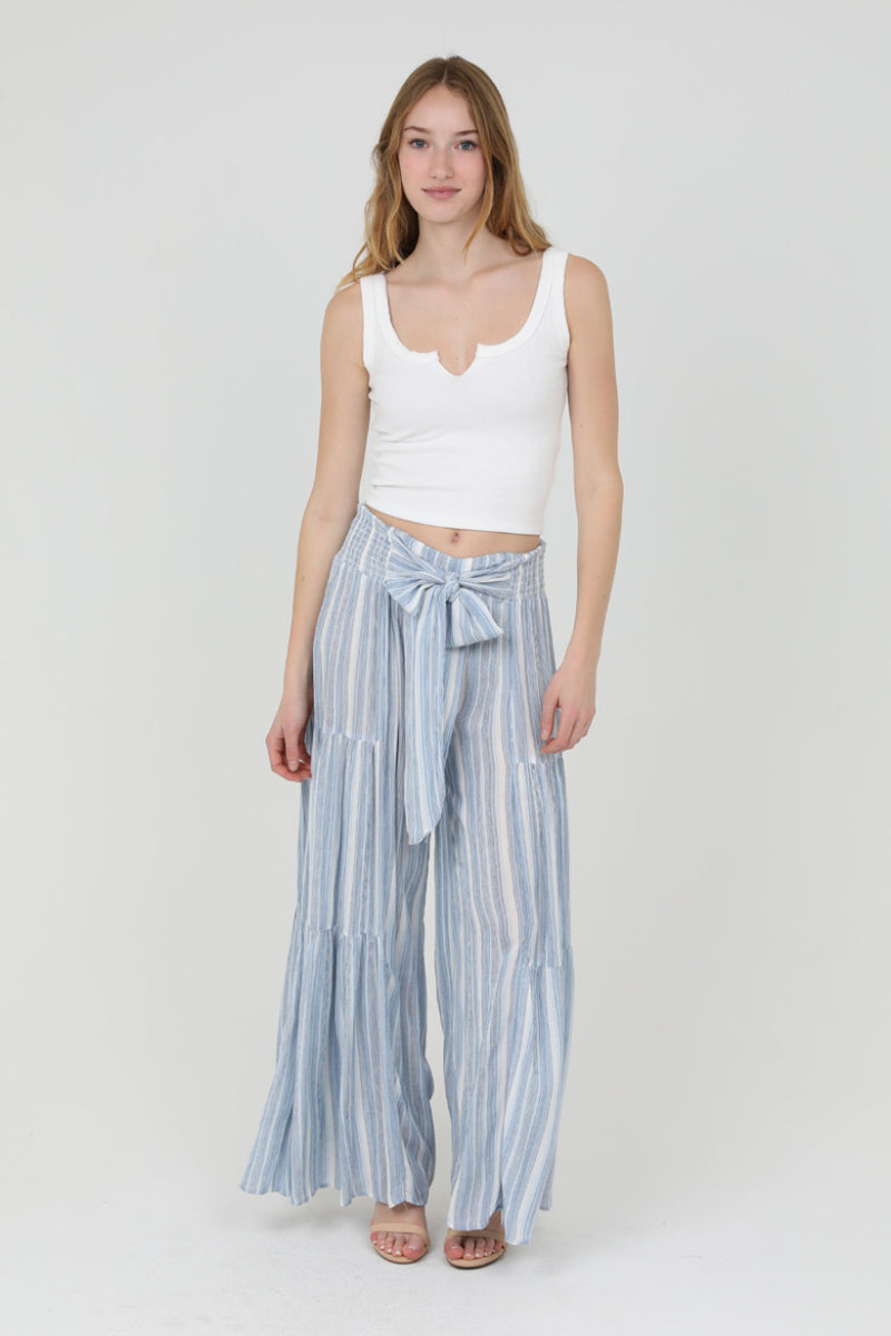 Flowy Blue Wide Leg Pant