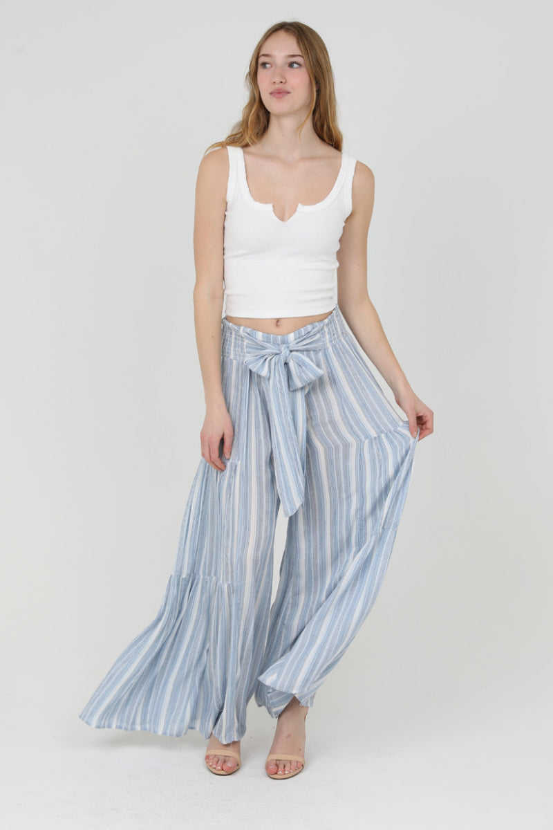 Flowy Blue Wide Leg Pant