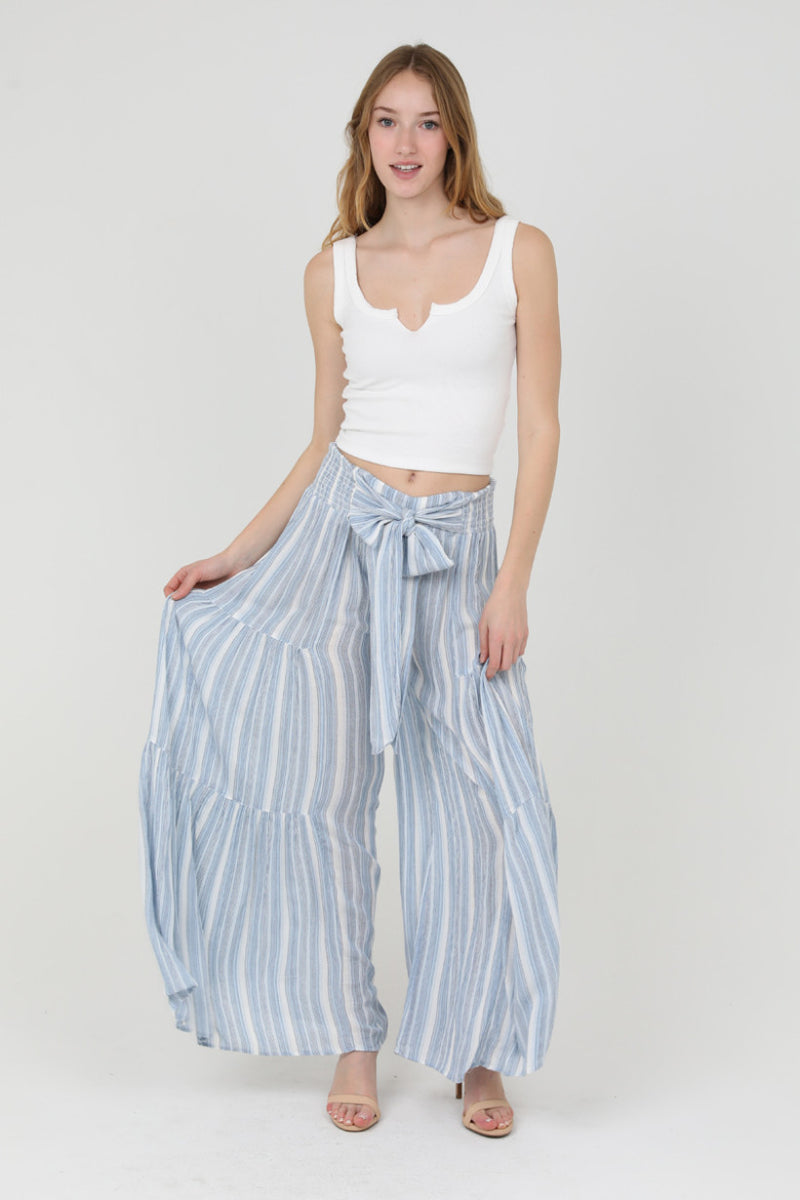 Flowy Blue Wide Leg Pant