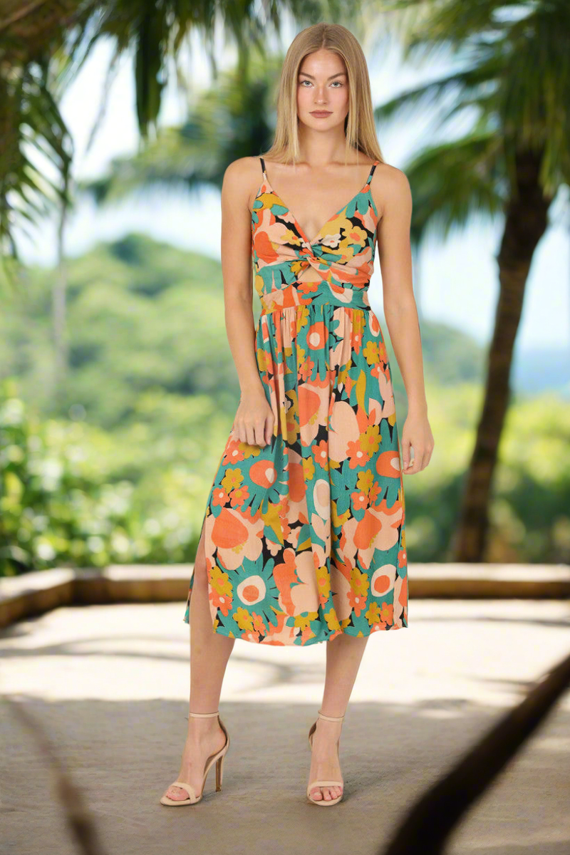 Tropical Keyhole Midi