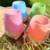 Unbreakable Portable Silicone Travel Wine Glasses + Bag