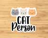 Cat Person Sticker