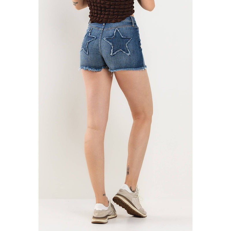 High Rise Stretch Star Shorts