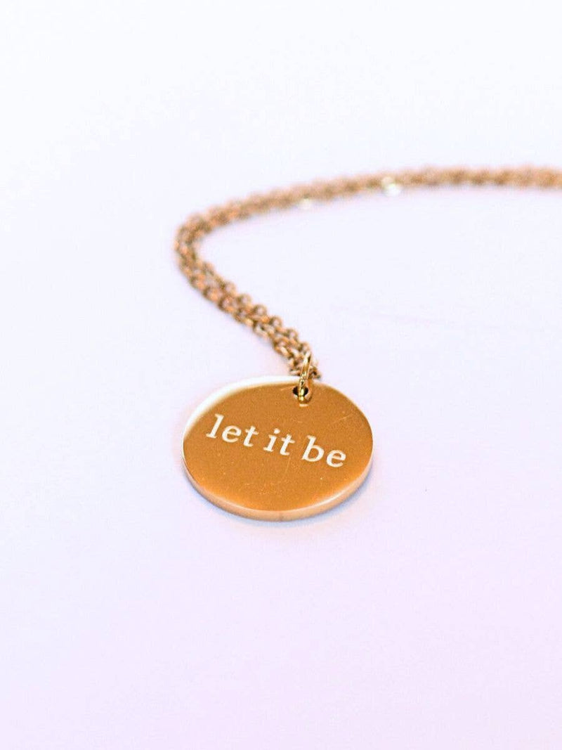 Let It Be Charm Pendant Necklace