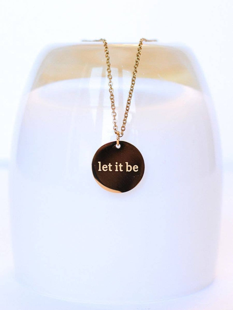 Let It Be Charm Pendant Necklace