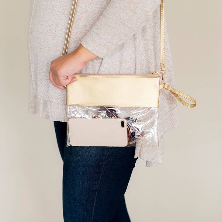 Gold Clear Purse