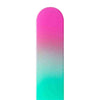 Tri-Color Pink White Aqua Glass Nail File