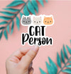 Cat Person Sticker