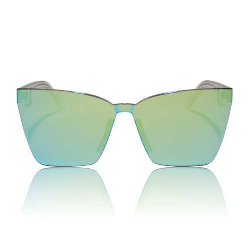 Glendale Sunglasses - Cyan Mirror