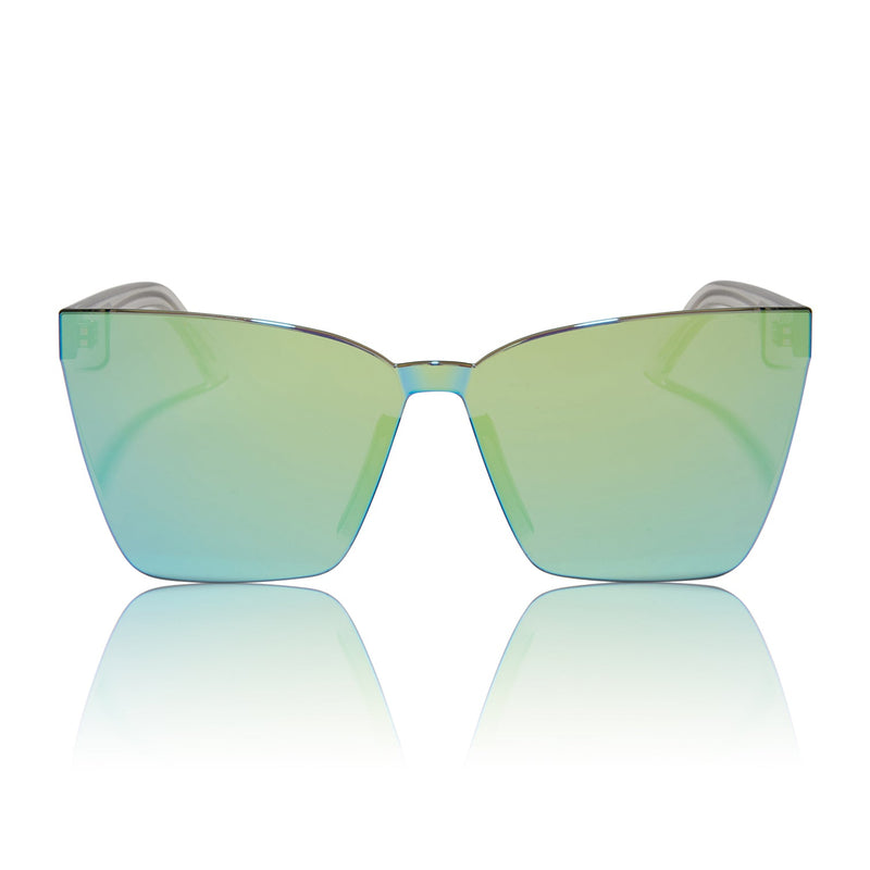 Glendale Sunglasses - Cyan Mirror