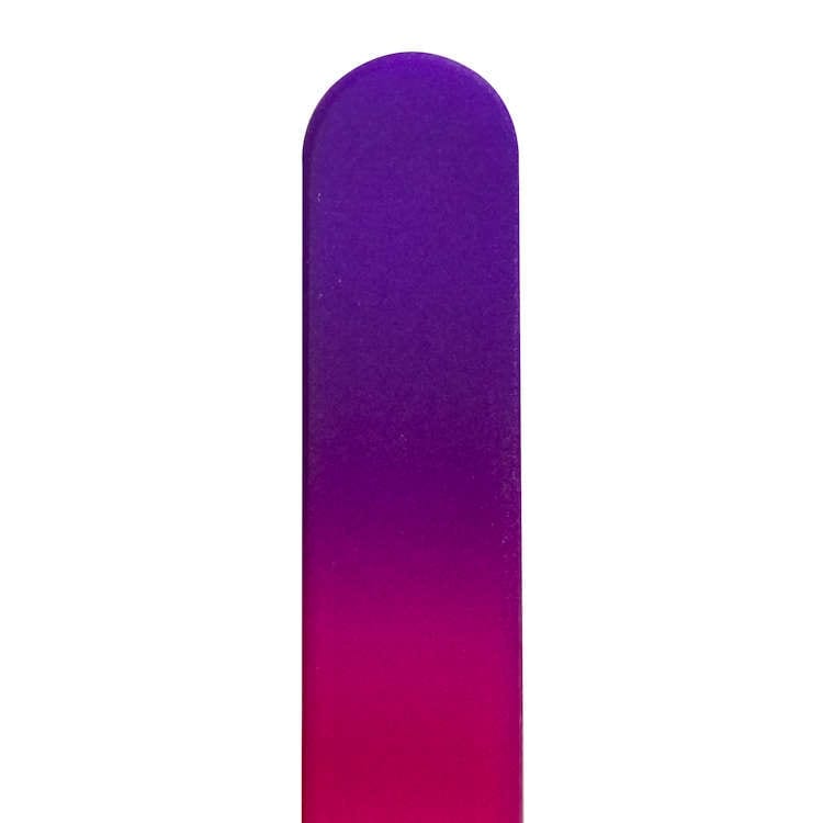 Purple Magenta Glass Nail File