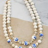 Multi Strand Chinoiserie Bead Necklace
