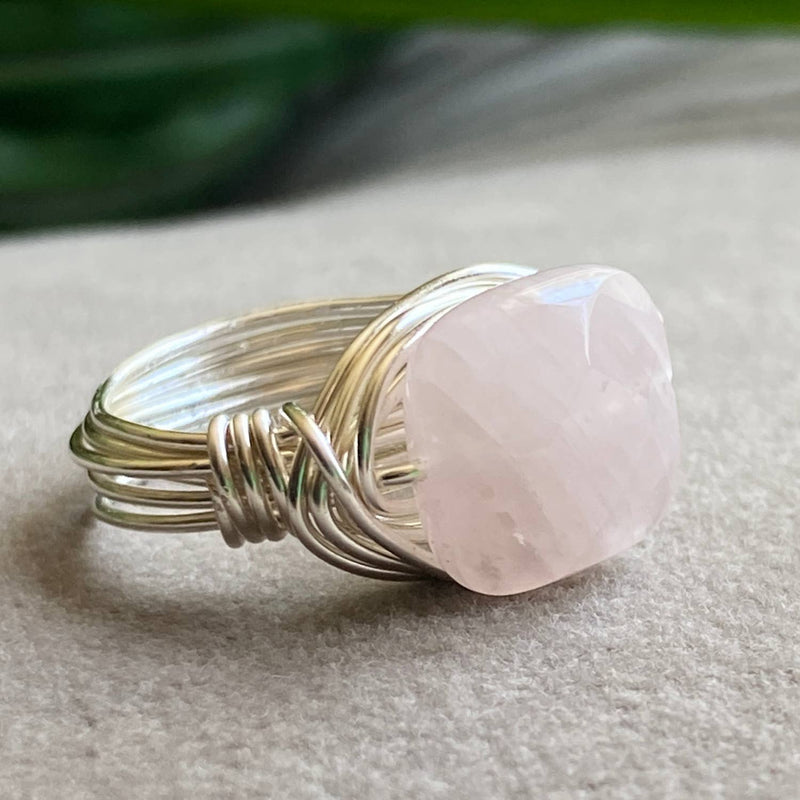 Healing Rose Quartz Ring