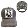 I BEG YOUR PARTON BALL CAP: Charcoal with brown stitching