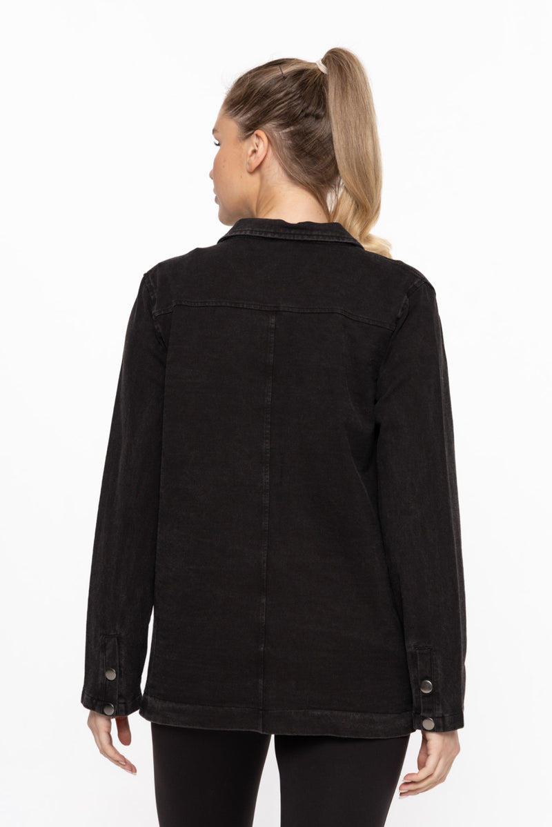 Snap Button Black Jacket