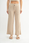 Brushed Wide Leg Lounge Pant