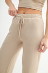 Brushed Wide Leg Lounge Pant