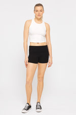 Ribbed Fold-Over Shorts