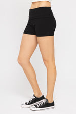 Ribbed Fold-Over Shorts