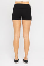 Ribbed Fold-Over Shorts