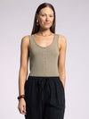 Kristen Tank Top - Olive Grove