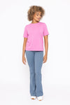 Classic Boxy Fit Tee -Fuschia