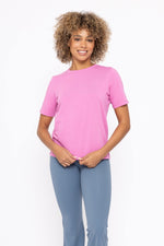 Classic Boxy Fit Tee -Fuschia