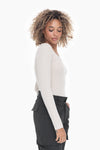 Slim Fit Scoop Neck Long Sleeve Top