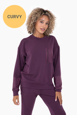 CURVY Modal Blend Crewneck Pullover