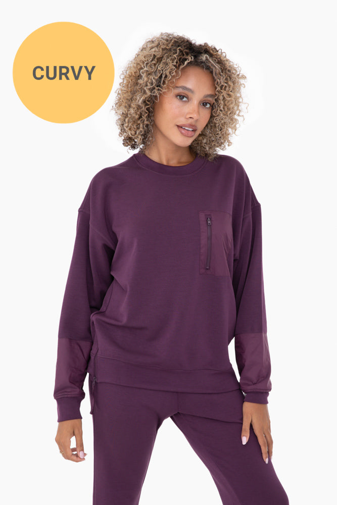 CURVY Modal Blend Crewneck Pullover