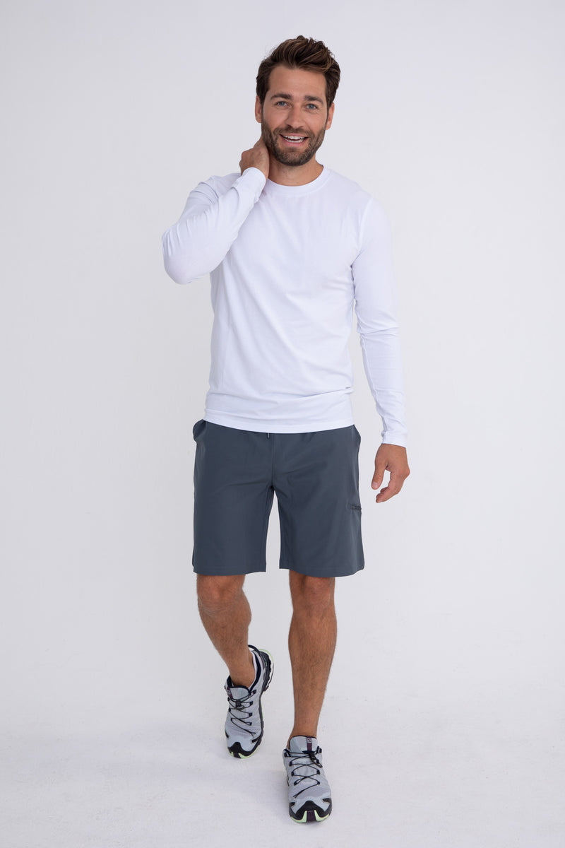 Men's Active Drawstring Shorts - Dark Slate