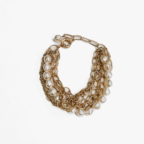 Tahitian Pearl Chain Bracelet