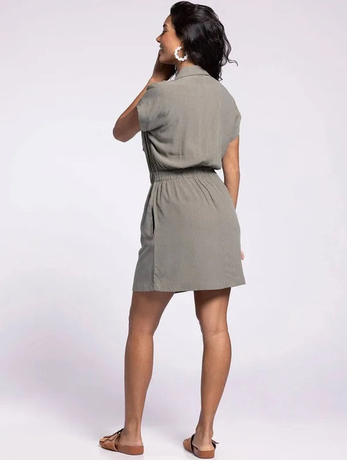 Maya Dress- Smokey Olive